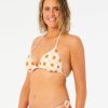 Swimwear * | Clearance Surf Check Dd Tri Bikini Top Peach