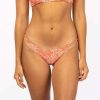 Swimwear * | Sales Online Rio Floral Cheeky Coverage Bikini Bottom