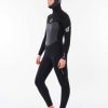 Women * | Prefential Price Women'S Flashbomb 6/4 Hooded Wetsuit Black