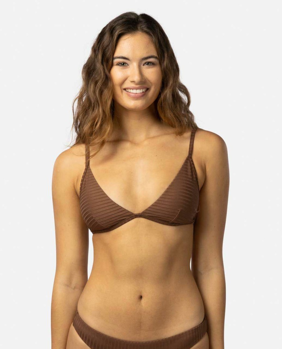 Swimwear * | Prefential Price Premium Surf Fixed Triangle Bikini Top