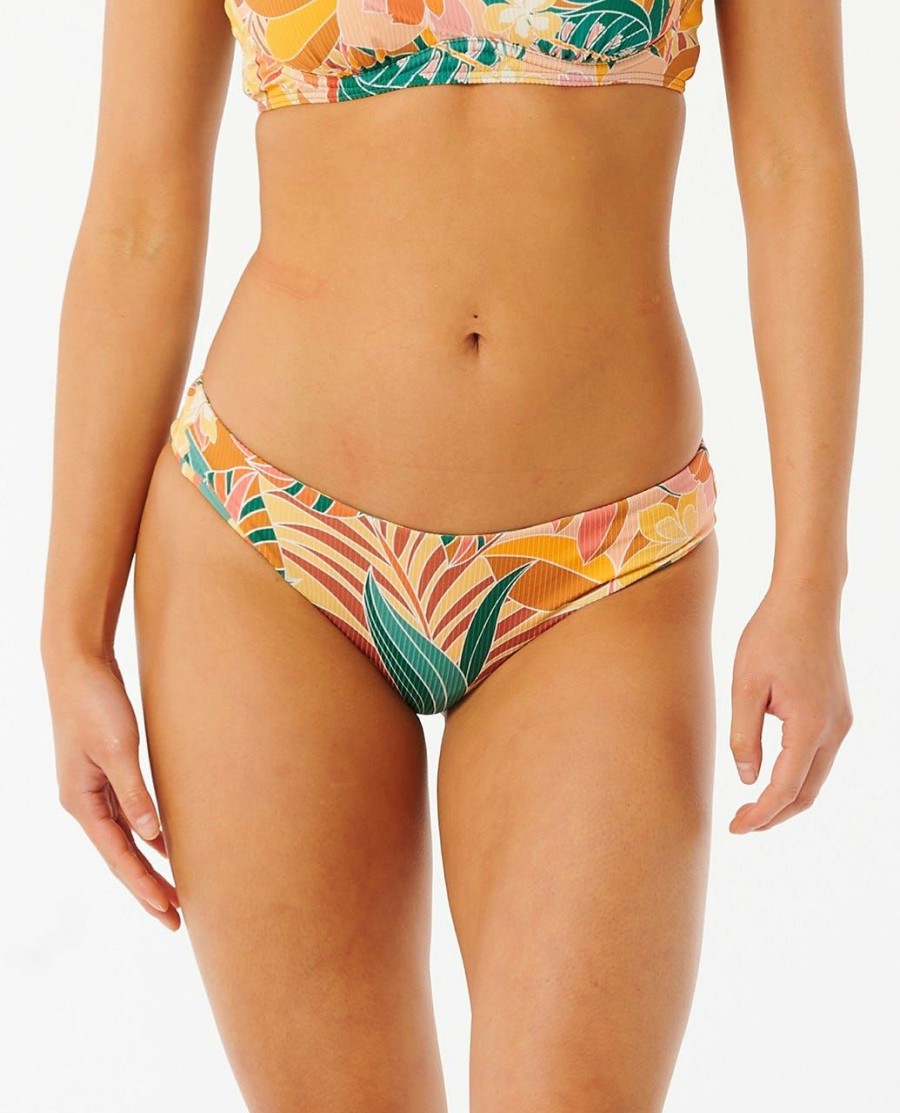 Swimwear * | Prefential Price Brazilian Soul Revo Cheeky Coverage Bikini Bottom Multico