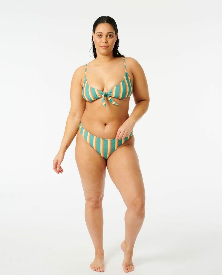 Swimwear * | Prefential Price Brazilian Soul Revo Cheeky Coverage Bikini Bottom Multico