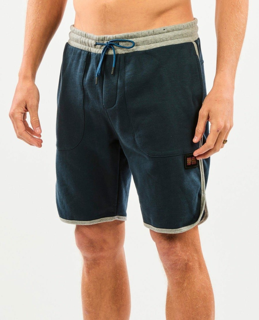 Men * | Sales Online Surf Revival Fleece Short Navy