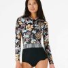 Women * | Special Offers Women'S Playa Bella G-Bomb Long Sleeve High Cut Springsuit