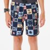 Kids * | Half Off Mirage Owen Swc Boardshort Boys (8-16 Years) Washed Black