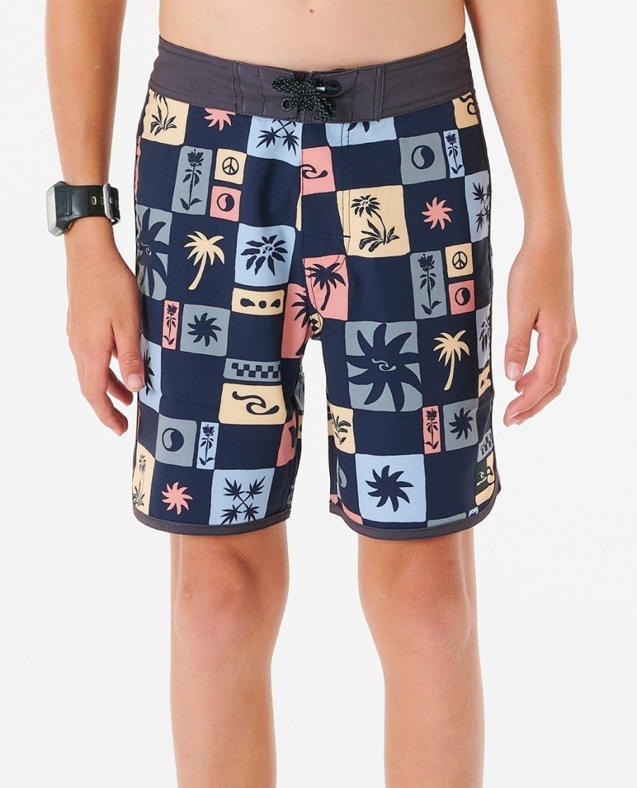 Kids * | Half Off Mirage Owen Swc Boardshort Boys (8-16 Years) Washed Black