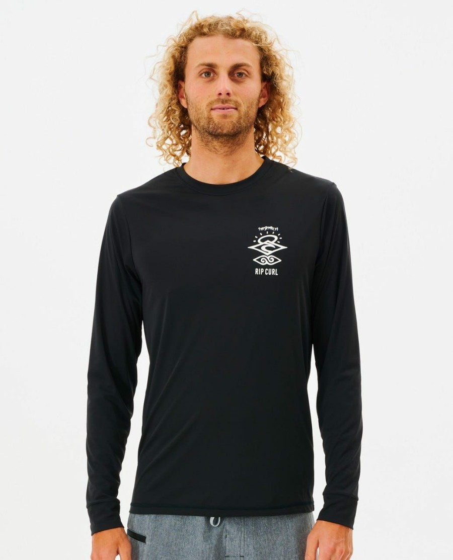 Men * | Half Off Icons Surflite Long Sleeve Upf Rash Guard