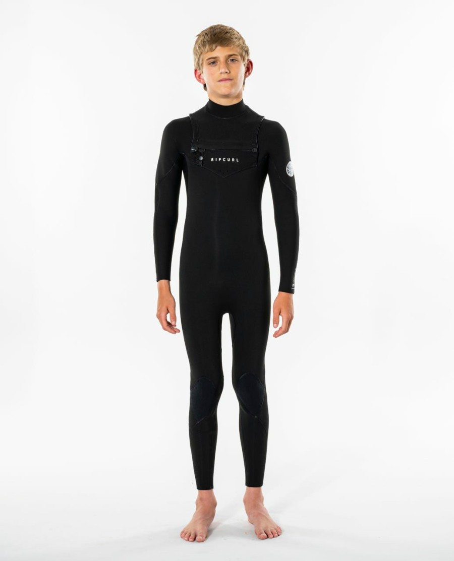 Kids * | On Sale Junior Dawn Patrol 4/3 Chest Zip Wetsuit