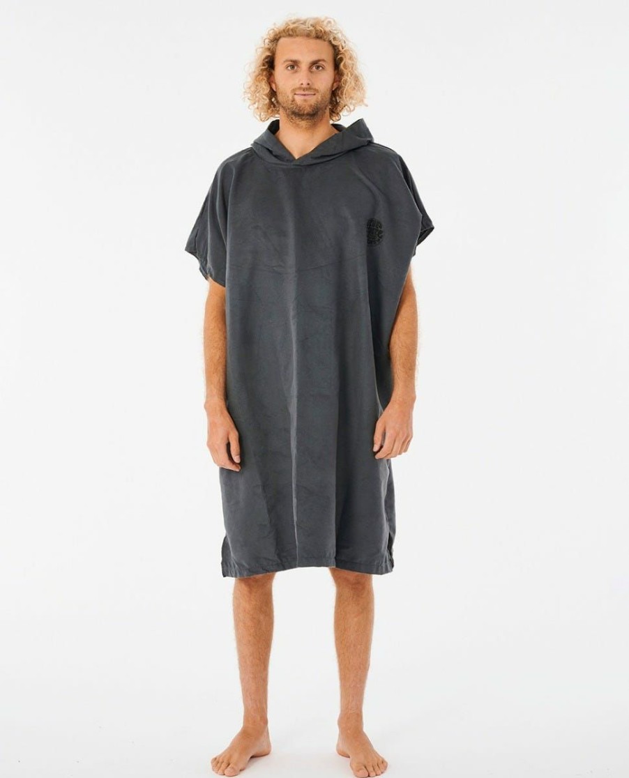 Accessories * | Half Off Surf Series Packable Hooded Towel Black