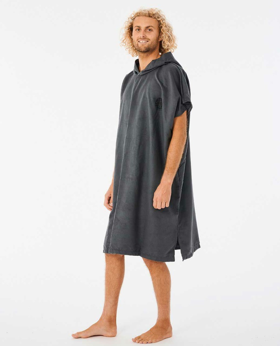 Accessories * | Half Off Surf Series Packable Hooded Towel Black