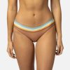 Swimwear * | Half Off Sunrise Stripe Cheeky Coverage Hipster Bikini Bottom