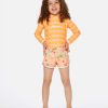 Kids * | On Sale Vacation Club Boardshort Girls (1-8 Years) Shell Coral