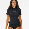 Women * | Clearance Classic Surf Short Sleeve Uv Rash Vest