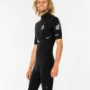 Men * | Discount Online E-Bomb 2/2 Gb Sealed Zip Free Springsuit Wetsuit Black