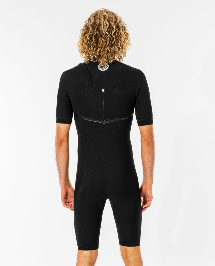 Men * | Discount Online E-Bomb 2/2 Gb Sealed Zip Free Springsuit Wetsuit Black