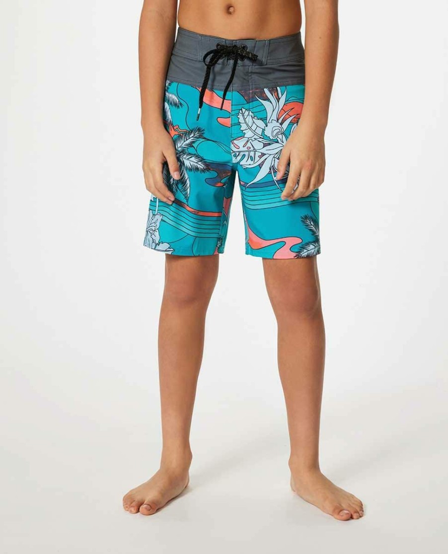 Kids * | Special Offers Mirage Mason Barrel Killa Boardshort Boys (8-16 Years)