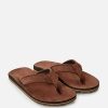 Accessories * | Clearance Porto Leather Open Toe Sandal Tan