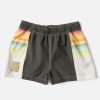 Kids * | Limit Offer Trippin Unisex Boardshort (8-14 Years) Washed Black