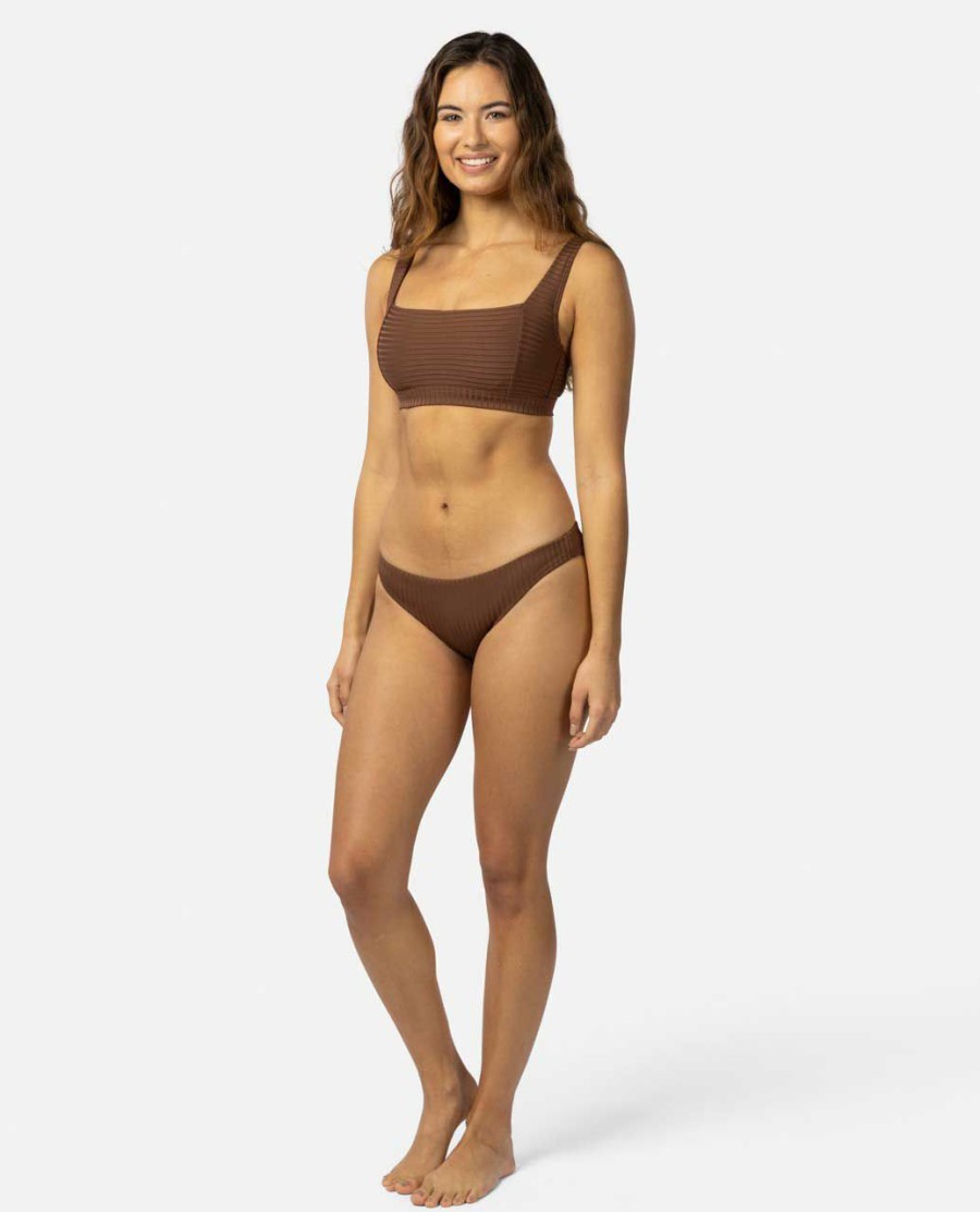 Swimwear * | Clearance Premium Surf Cheeky Coverage Bikini Bottoms