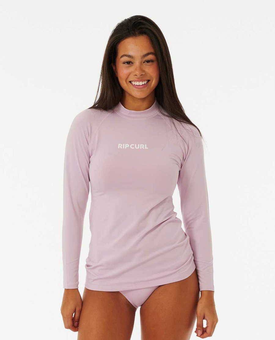 Women * | Discount Online Classic Surf Long Sleeve Uv Rash Vest