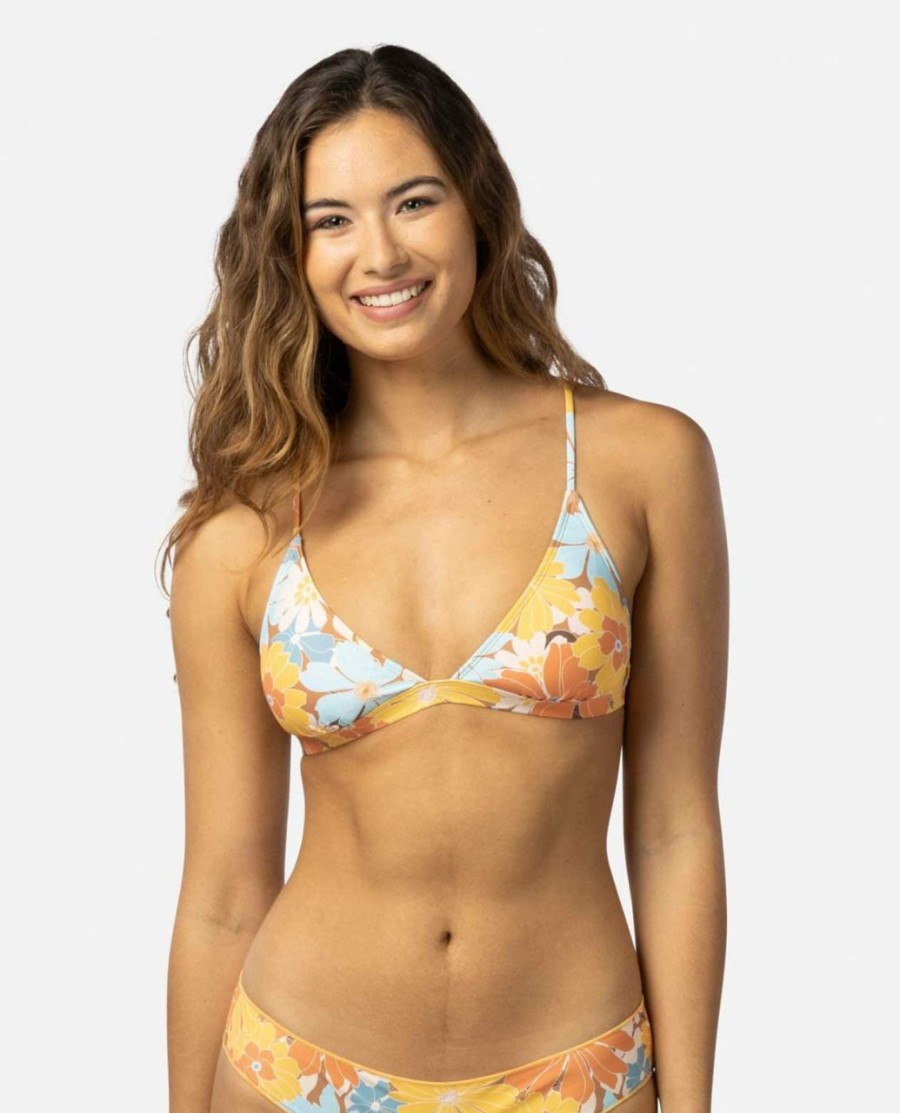 Swimwear * | On Sale Sunrise Session Crossback Triangle Bikini Top