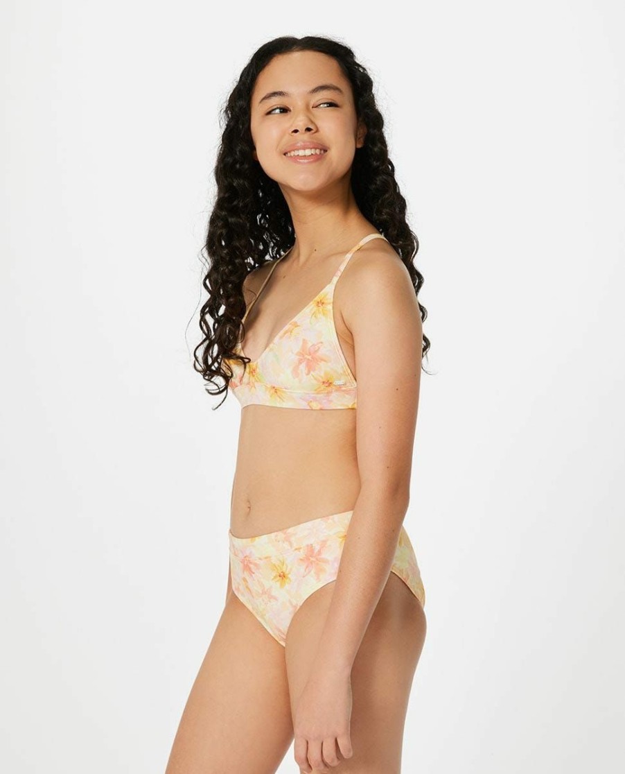 Kids * | Discount Online Summer Rain Bikini Set Girls (8-14 Years) Yellow Sunshine