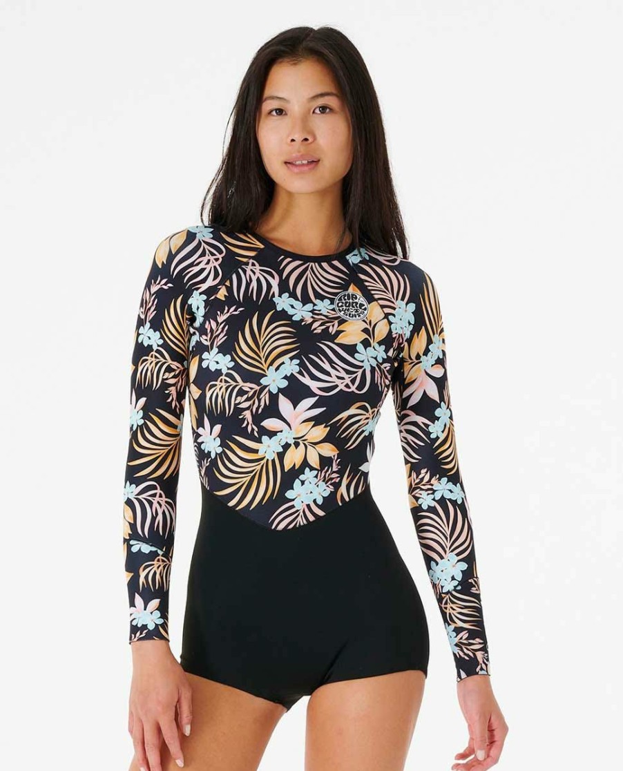 Women * | Prefential Price Women'S Playa Bella G-Bomb Long Sleeve Leonard Springsuit