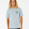 Men * | Half Off Swc Psyche Circles Short Sleeve Upf Rash Vest Yucca