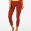 Women * | Sales Online Run Swim Surf Print Legging Maroon