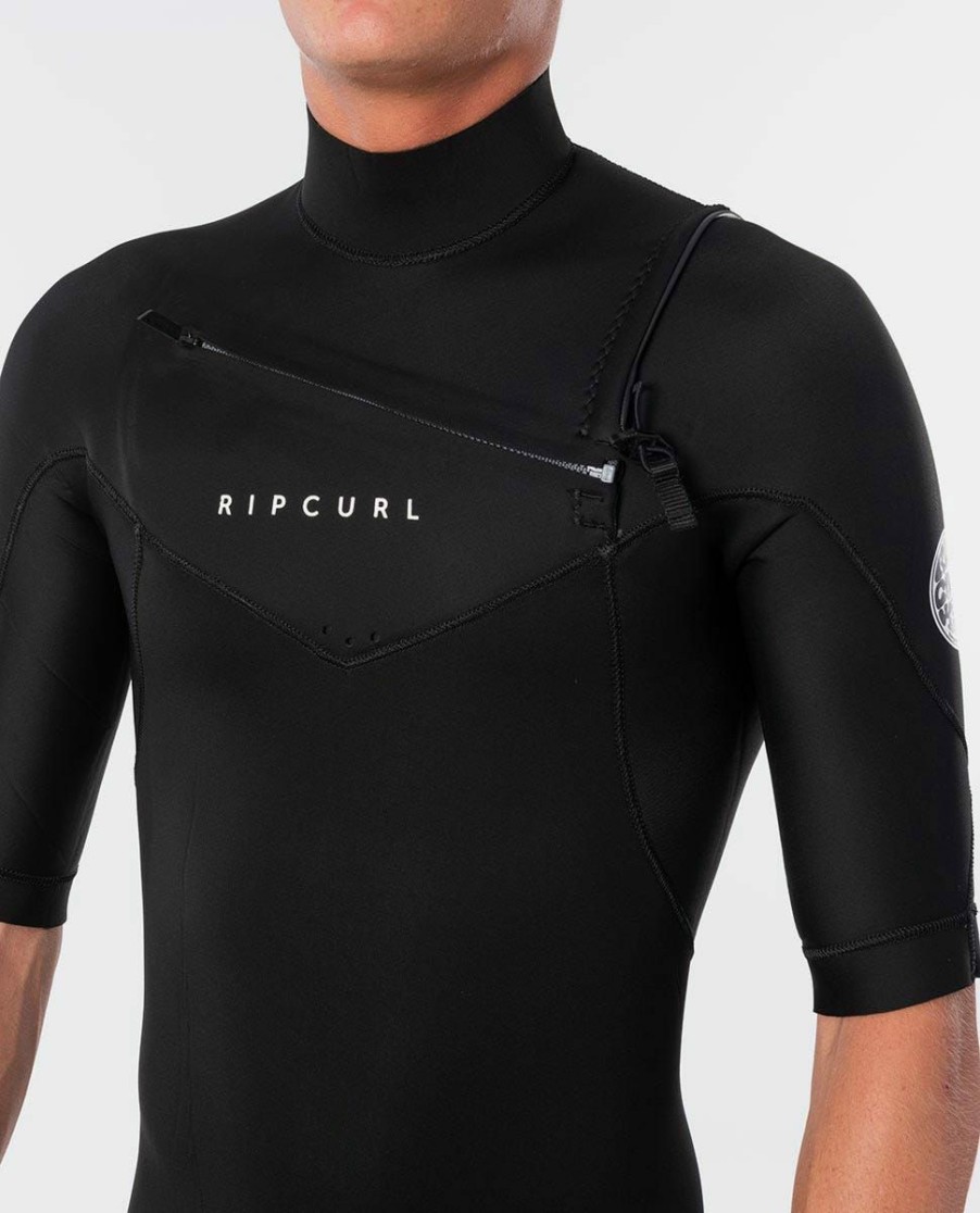 Men * | Special Offers Dawn Patrol Chest Zip Short Sleeve 2Mm Fullsuit Wetsuit