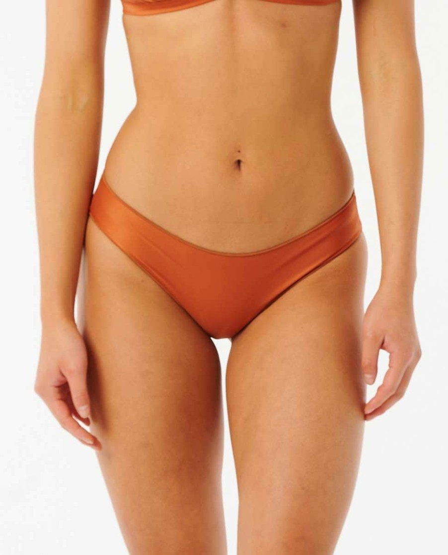 Swimwear * | Limit Offer Classic Surf Cheeky Coverage Bikini Bottom